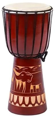 40cm Grand Djembé Tambour Bongo Drum Eléphant Marron Commerce Equitable Top Sonorité