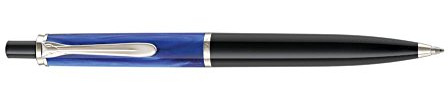 Pelikan FWI 801898 Druckkugelschreiber K205 Blau Marmoriert in Faltschachtel 1 Stück (1er Pack)