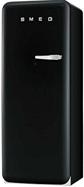 Smeg FAB28LNE1 - Frigorifero da terra/A++ / 248 L/Nero/con congelatore integrato/apertura a sinistra