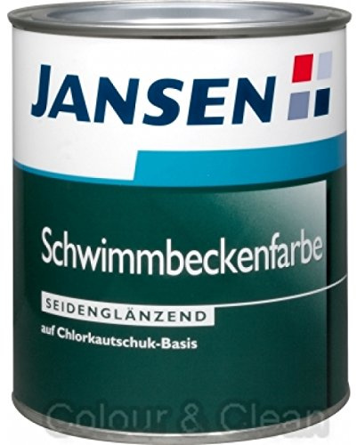 JANSEN Schwimmbeckenfarbe 750ml Farbe: weiß