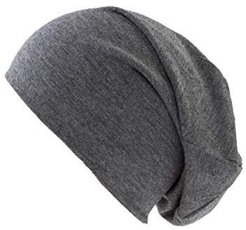 shenky Dunkelgraue Jersey Beanie Mütze für Herren und Damen