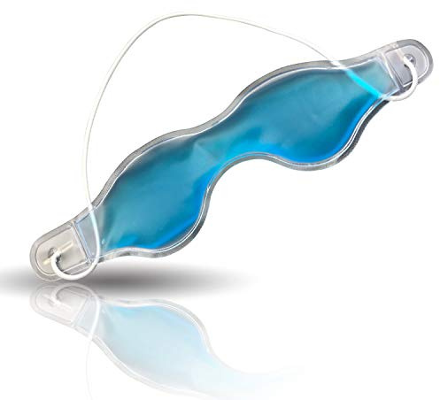 Elena Falk Kühlmaske Kühlbrille Augen Maske Pad Kühlpad Augenpad Augenmaske in Brillenform blau Hilfe und Kühlung bei geschwollenen Augen