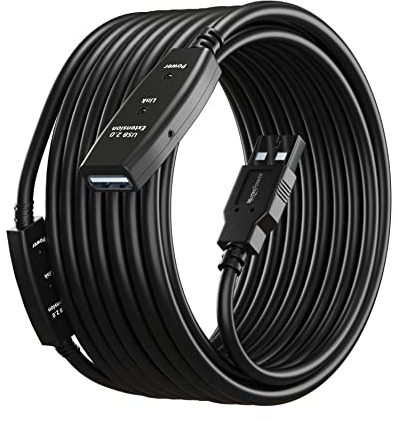 MutecPower 15m Cavo prolunga con ripetitore attivo USB maschio a femmina - USB 2.0 con chipset estensione - 15 metri