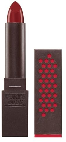 Burt’s Bees 100% Natural Satin Lipstick, Scarlet Soaked, 3.4 g