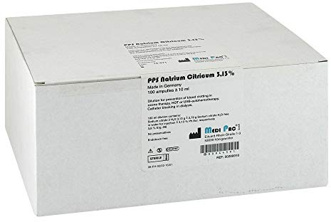 NATRIUMCITRAT 3,13% Ampullen 100X10 ml