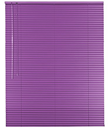 Original Easy-Shadow Aluminium Jalousie Jalousette Breite 220 x 180 cm Höhe in Farbe flieder - Bedienseite links - Fensterjalousie Jalousien Alu-Jalousien Alu-Jalousetten Fenster Rollo Lamellenbreite 25 mm Lamellen / Maßanfertigung
