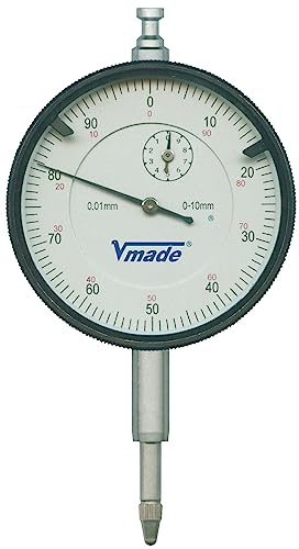 Vogel Germany Präzisions Messuhr (mit Metallgehäuse, ø 57 mm, Messbereich 0-10 mm, Skala über Außenring drehbar) 241101