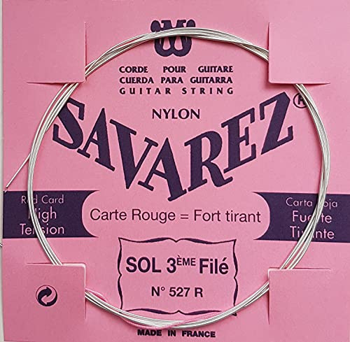 Savarez Classic Guitar String 527R G3w - Traditional Concert Single String
