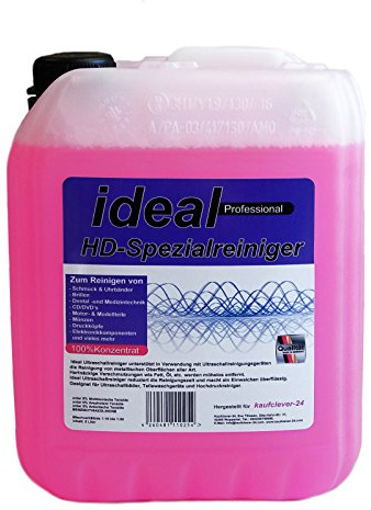 ideal Ultraschallreiniger Konzentrat, 5 Liter | Schmuck & Uhrbänder, Brillen, Dental, Gründliche Reinigung