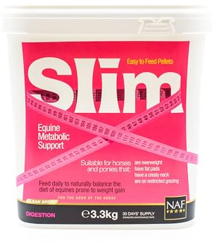 NAF Slim 3.3kg – Nutritional Support for Weight Management in Horses & Ponies – Low-Calorie Supplement with Added Vitamins, Minerals & Gut Support