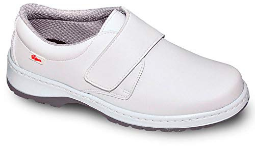 DIAN Milan-SCL Liso Color Blanco Talla 44, Zapato de Trabajo Unisex Certificado CE EN ISO 20347 Marca