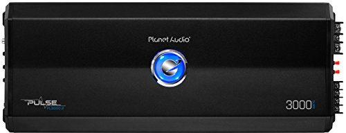 Planet Audio PL3000.2 Amplificateur de voiture à 2 canaux – 3000W de puissance, entrées de niveau haut/bas, croisement passe-haut/bas, branchement au caisson de basses pour basses