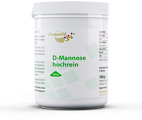 Pack de 3 D-Manosa en polvo 3 x 100g Vita World Farmacia Alemania - Vejiga - Tracto Urinario
