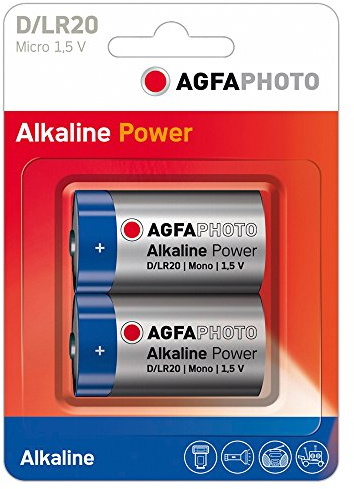 AgfaPhoto Batería Alcalina, , D, Lr20, 1,5 V MN1300 Extreme Power, r (2-Pack), El embalaje puede variar
