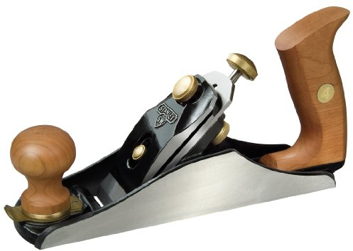 STANLEY Putzhobel Hobel Trockenbau Werkzeug Nr. 4, 255mmx50mm, Laufruhe, 4.7mm Hobeleisen, A2 Stahl, verstellbar, Eisenguß, 1-12-136