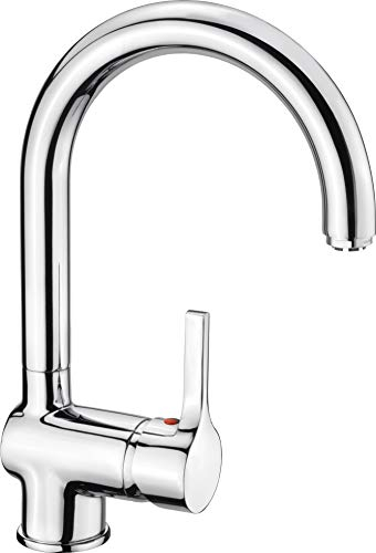 Cornat SKA52 ornat SKA52-Rubinetto Cromato per lavello da Cucina, a Bassa Pressione, Miscelatore monocomando