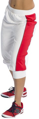 Zumba Fitness - Pantaloni da Donna, Eclipse Capri, Bianco (Field Paint White), XS