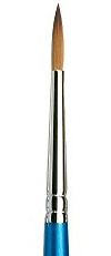 Winsor & Newton Cotman Series 111 Round Brush-#4, Synthetic, Blue, Size 4
