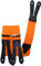 Harrys-Collection Hosenträger Knopfloch echte Lederpatten 11 Farben, Größen:120 cm, Farben:neonorange