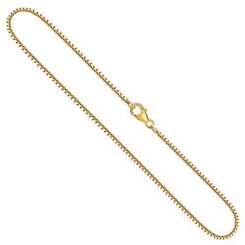 EDELIND Goldkette, Venezianerkette Gelbgold 750/18 K, Länge 50 cm, Breite 1.4 mm, Gewicht ca. 8.6 g., NEU
