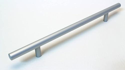 SIRO Möbelgriff Klötze, Schlicht, Aluminium silber natur matt, 292 mm x 32 mm x 12 mm, LA 192 mm, 1206-292AL1
