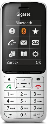Gigaset SL450HX - DECT-Mobilteil mit Ladeschale - hochwertiges Schnurloses Telefon für Router und DECT-Basis - Bluetooth 2,0 - brillantes Farbdisplay - großes Adressbuch - EU-Version, silber