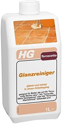 HG Terracotta Reiniger Glanz, perfekt für die regelmäßige Reinigung aller Cottoböden, verbreitet einen herrlich frischen Duft, 1 L