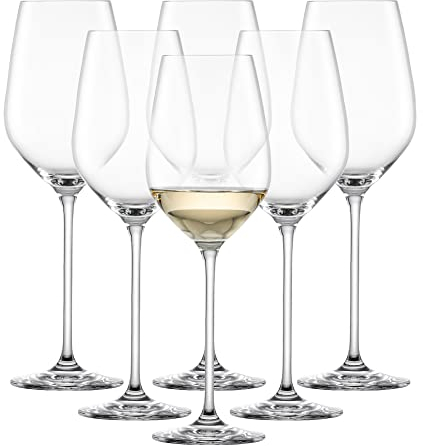 SCHOTT ZWIESEL Weißweinglas Fortissimo (6er-Set), elegante Weingläser für Weißwein, spülmaschinenfeste Tritan-Kristallgläser, Made in Germany (Art.-Nr. 112492)