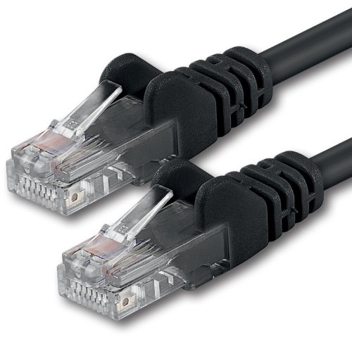 1aTTack.de 1x 3.0m Câble Réseau Cat6 Cat 6 - RJ45 Ethernet LAN DSL Routeur Modem - Noir