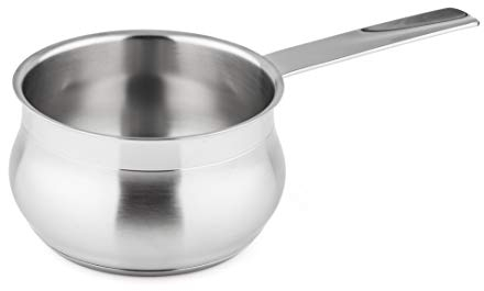 Barazzoni Casseruola Tummy Evolution Made in Italy, Argento, 1.25 lt, 14 cm, 9.1 cm, 0.684 kg, Lavabile in Lavastoviglie, Adatta per Alogeni, Ceramiche, Elettriche, Forno, Induzione, Gas