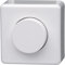 Kopp 820102003 Aufputz Dimmer mit Dreh-Ausschalter für Glüh- und 230V-Halogenlampen, 40-200W, Farbe arktis-weiß