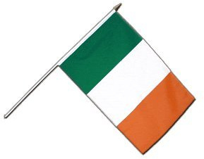Flaggenfritze® Große Stockflagge Schwenkflagge Irland 60 x 90 cm
