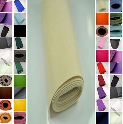 StoffBook CREME PREMIUM TASCHENFILZ 5MM FILZSTOFF FILZBASTELN STABIL STOFF STOFFE, B529