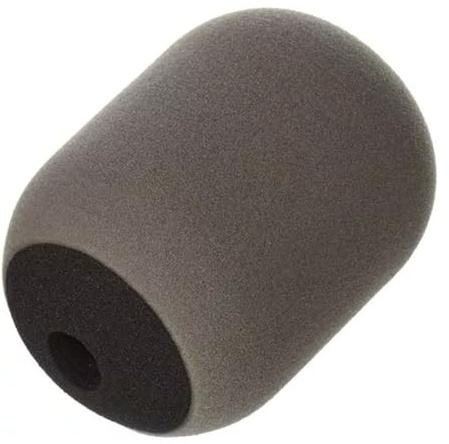 Shure A81WS Gray Large Foam Windscreen for SM81 and SM57, Black