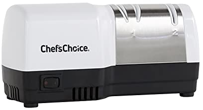 Chef´s Choice Chef's Choice Afilador de Cuchillos híbrido eléctrico 220, Acero Cepillado, Blanco