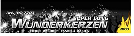 FKW Keller 100 Wunderkerzen 30cm Brennzeit ca. 60 Sekunden - 10 Packungen a 10 Stück