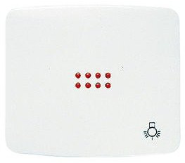 Niessen arco - Tecla pulsador luz con visor serie arco blanco alpino