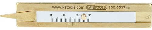 KS Tools 300.0537 Reifenprofil-Tiefenmesser 0 - 30 mm, 4042146588147, Farbe, Size
