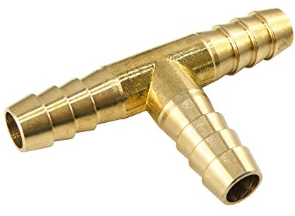 Hochwertiger Messing Schlauchverbinder - T-Stück Kreuzverbinder Y-Verbinder für vielseitige Anwendungen - 16 Bar, 9mm