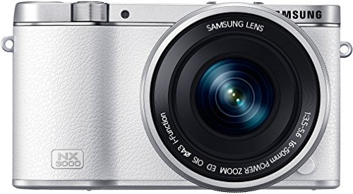 Samsung NX3000 16-50/3.5-5.6 NX PZ OIS Digital Cameras 21.6 Megapixels white