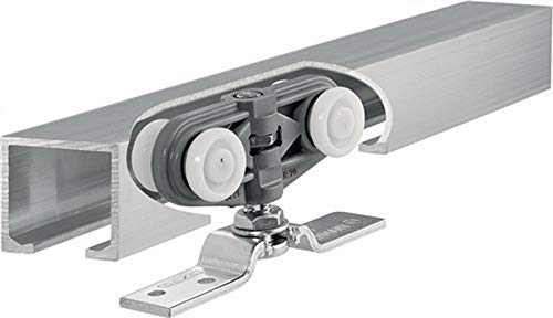 Geze Rollan 40 N Ferrure complète pour porte coulissante avec rail coulissant, 4042938201636