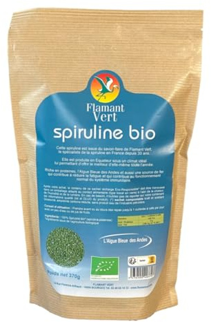 Flamant Vert Spiruline Algue Bleue des Andes 370 g Microgranules