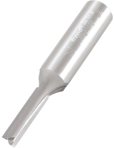 Trend 1/2 Inch Straight Two Flute Router Cutter, 6.3mm x 25mm | Precision Straight Two Flute Router Cutter For Clean Woodworking Cuts With Tungsten Carbide Tipped Edges, 3/22X1/2TC