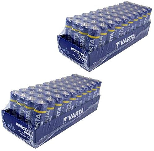 Varta Lot de 80 Piles alcalines AA LR06 1,5 V Industriel Shrinkwrap