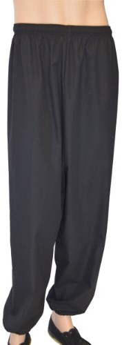 Jonie Uniforms 3~4 Oz Very Light Weigh Kung Fu Pants in Poly/Cotton-Adult Medium (Outseam:41 Waist:41~23)