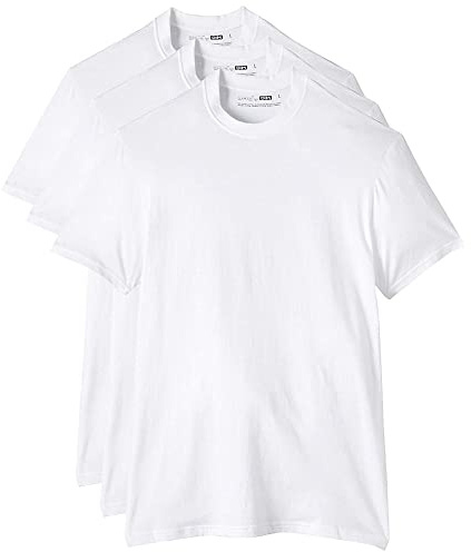 SHIRT Ecodim herrtröja set med 3, Vitt och blått, XL