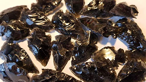 Unbekannt Mini Obsidian Pfeilspitzen 2-3,5cm (10)