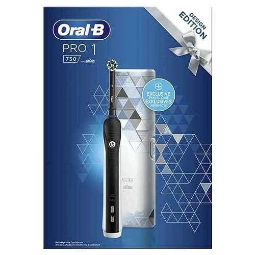 Oral-B Pro 1 750 Black Design Edition mit Reiseetui