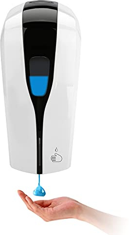 Touchless Automatic Soap Dispenser, Wash Hand Sanitizer Machine,1000ml Wall Mounted, Adjustable Volume, AA Battery Power, for Hotel, School, Office, Home, Restaurants (Liquid/Gel Type)