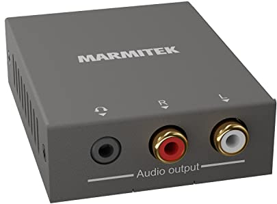 HDMI Extractor CEC - Marmitek CEC130 - Leite das Audio Signal vom Fernseher zum Verstärker ohne ARC - Unterstützt Volumenreglung über CEC - HDMI Konverter - Audio Interface - 4K60 - HDR